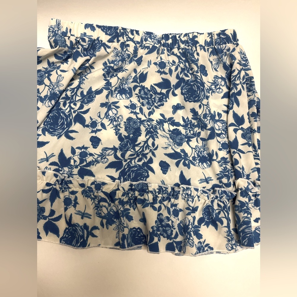 โค๏ธ FREE with any purchase ๐๐ฝ Shein ๐๐ฉต Ruffle Hem Skirt Floral Pattern - Picture 10 of 15